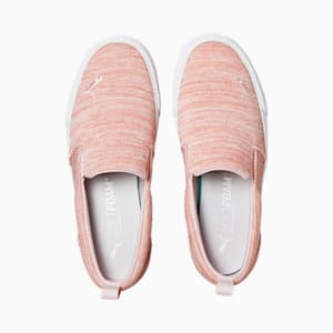 Bari Slip-On Comfort Knit Women's Sneakers, Rosette-Chalk Pink