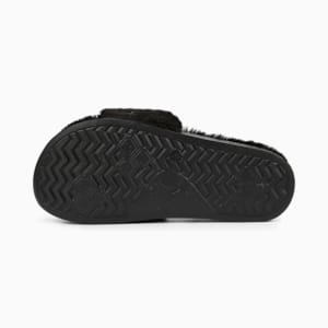 Leadcat 2.0 Fuzz Women's Slides, Puma Black-Puma White, extralarge