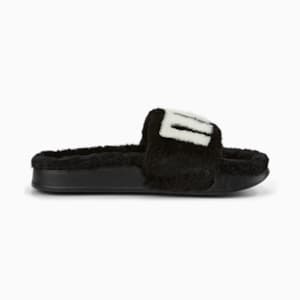 Leadcat 2.0 Fuzz Women's Slides, Puma Black-Puma White, extralarge