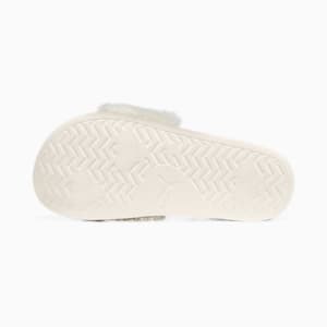 Leadcat 2.0 Fuzz Women's Slides, Eggnog-Puma Black, extralarge