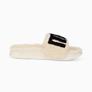 Leadcat 2.0 Fuzz Women's Slides, Eggnog-Puma Black, extralarge