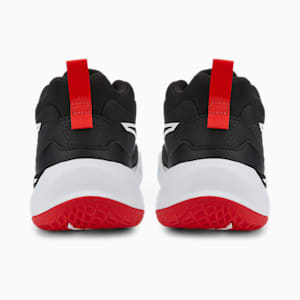 Playmaker Sneakers Youth, Jet Black-Jet Black-Puma White-High Risk Red