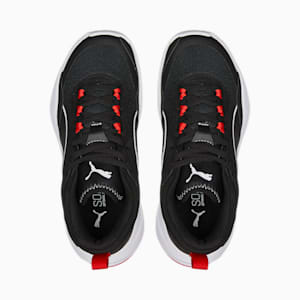Playmaker Sneakers Youth, Jet Black-Jet Black-Puma White-High Risk Red