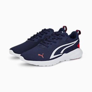 All-Day Active Youth Sneakers, Peacoat-Puma White-High Risk Red, extralarge-IND