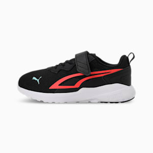 All-Day Active Alternative Closure Kid's Sneakers, Puma Black-Salmon-Light Aqua, extralarge-IND