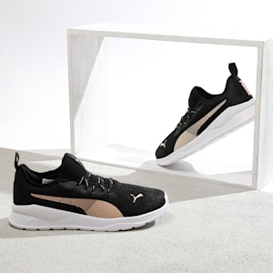 Game Women's Sneakers, Puma Black-Peach Parfait-Puma White, extralarge-IND