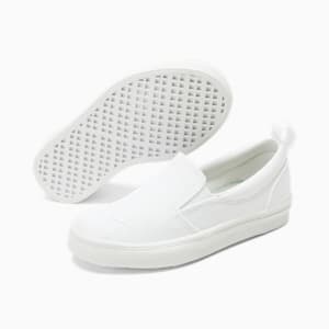 Bari Slip-On Comfort Little Kids' Sneakers, Puma White, extralarge