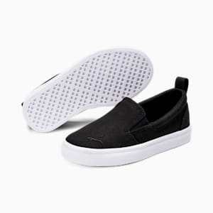 Bari Slip-On Comfort Little Kids' Sneakers, Puma Black-Puma Black, extralarge