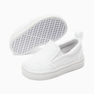 Bari Slip-on Comfort Toddlers' Shoes, Puma White, extralarge