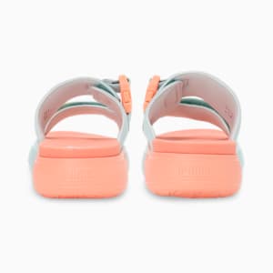 Sandalias Summer Camp Suede Mayu para mujer, Nitro Blue-Peach Pink