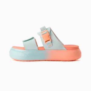 ウィメンズ スウェード マユ サンダル サマー キャンプ, Nitro Blue-Peach Pink