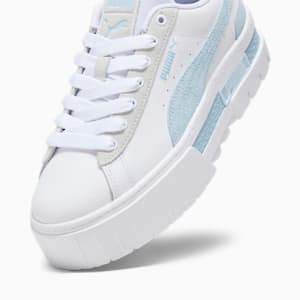 Mayze Mix Women's Sneakers, PUMA White-Icy Blue, extralarge