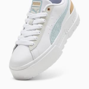 Mayze Mix Women's Sneakers, PUMA White-Turquoise Surf, extralarge