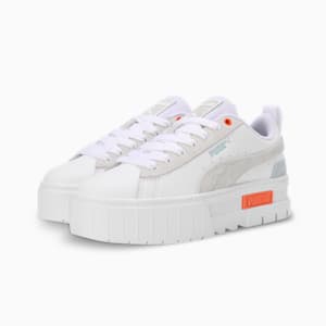 Mayze Mix Women's Sneakers, PUMA White-Maple Syrup, extralarge-IND