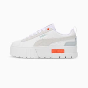 Mayze Mix Women's Sneakers, PUMA White-Maple Syrup, extralarge-IND