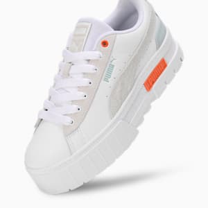 Mayze Mix Women's Sneakers, PUMA White-Maple Syrup, extralarge-IND