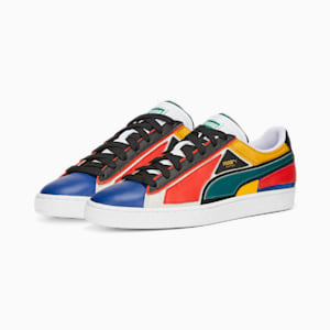 Suede Layers Sneakers, Blazing Blue-Varsity Green-PUMA White