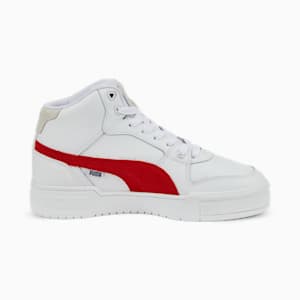 CA Pro Mid Heritage Sneakers, Puma White-Burnt Red