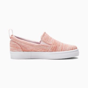 Bari Slip-On Comfort Knit Little Kids' Shoes, Rosette-Chalk Pink