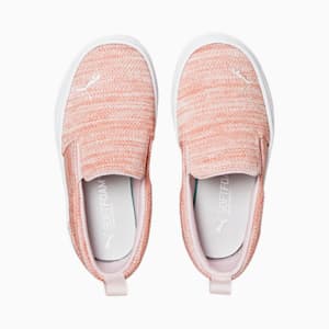 Bari Slip-On Comfort Knit Little Kids' Shoes, Rosette-Chalk Pink
