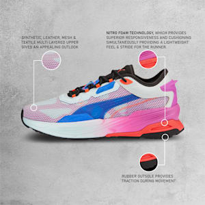 Extent Nitro Ultraviolet Unisex Sneakers, Nitro Blue-Fiery Coral, extralarge-IND