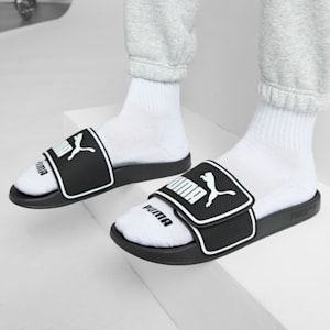 Leadcat 2.0 V Slides, Puma Black-Puma White, extralarge
