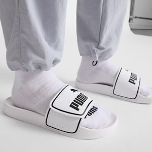 Leadcat 2.0 V Slides, Puma White-Puma Black, extralarge