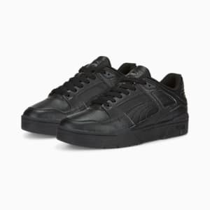 Slipstream Leather Sneakers, Puma Black-Puma Black, extralarge