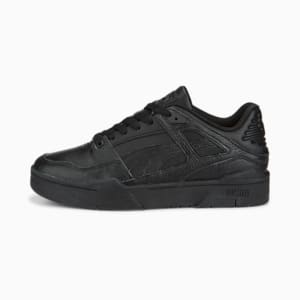 Slipstream Leather Unisex Sneakers, Puma Black-Puma Black, extralarge-IND