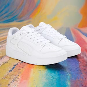 Slipstream Leather Sneakers, Puma White-Puma White, extralarge-IND