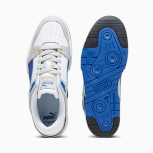 Slipstream Leather Sneakers, Puma White-Clyde Royal, extralarge-IND