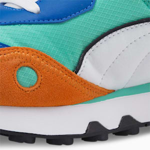 Rider Future Vintage Sneakers, Biscay Green-Vibrant Orange