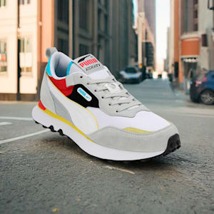 Rider Future Vintage Sneakers, Ash Gray-For All Time Red, extralarge-IND