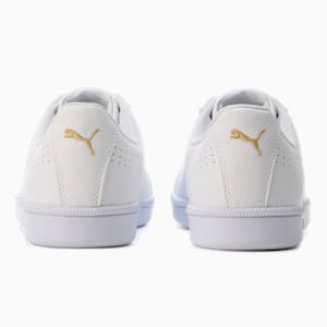 ユニセックス プーマ スマッシュキャット パーフ FS SL スニーカー, Puma White-Puma Team Gold, extralarge-JPN