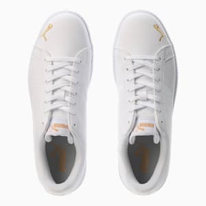 ユニセックス プーマ スマッシュキャット パーフ FS SL スニーカー, Puma White-Puma Team Gold, extralarge-JPN
