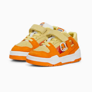 PUMA x POKÉMON Slipstream Lo Charmander Toddlers' Shoes, Dark Cheddar-Pale Lemon