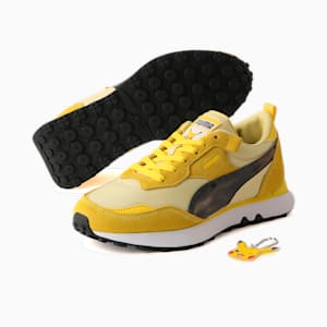 キッズ PUMA x POKEMON ピカチュウ ライダー FV JR スニーカー 22-25cm, Puma White-Empire Yellow