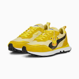 Baskets PUMA x POKÉMON Rider FV Pikachu Jeune, Puma White-Empire Yellow