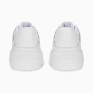 Tenis deportivos de cuero Slipstream para jóvenes, Puma White-Puma White, extralarge