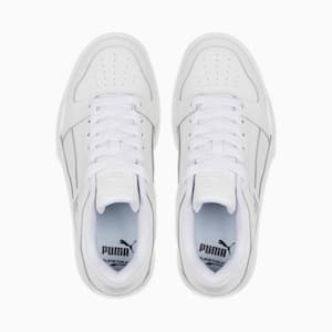 Zapatos deportivos de cuero Slipstream para jóvenes, Puma White-Puma White