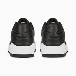 Zapatos deportivos de cuero Slipstream para jóvenes, Puma Black-Puma White