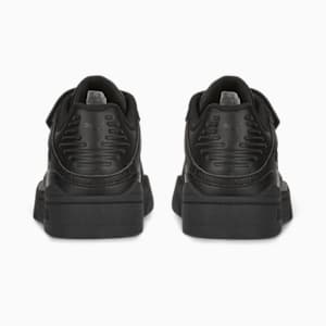 Zapatos deportivos de cuero con cierre alternativo Slipstream para niños, Puma Black-Puma Black