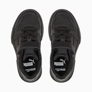 Zapatos deportivos de cuero con cierre alternativo Slipstream para niños, Puma Black-Puma Black