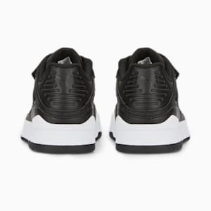 Zapatos deportivos de cuero con cierre alternativo Slipstream para niños, Puma Black-Puma White