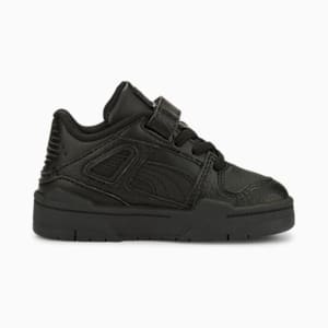 Zapatos deportivos de cuero con cierre alternativo Slipstream para bebés, Puma Black-Puma Black