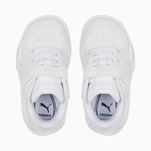Zapatos deportivos de cuero con cierre alternativo Slipstream para bebés, Puma White-Puma White