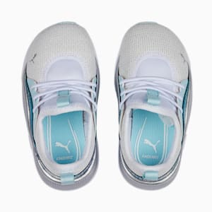 Pacer Future Allure Night Out Toddlers' Shoes, Puma White-Light Aqua