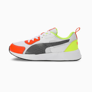 C-Block Men's Sneakers, PUMA White-Cayenne Pepper-Yellow Alert, extralarge-IND