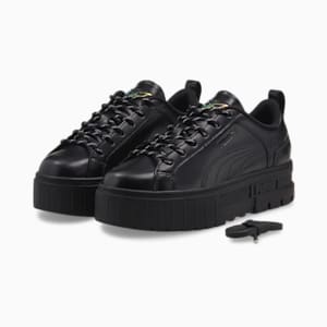 womens platform black shoes