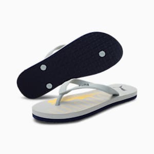 Leon V2 Men's Flip-Flops, Quarry-Peacoat-Spectra Yellow, extralarge-IND